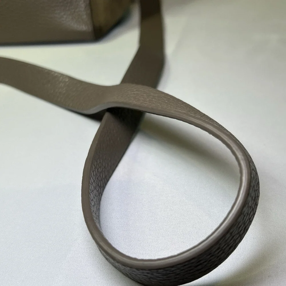 Treasure & Bond Taupe Leather & Suede Shoulder Bag Everyday Purse‎ Granny Chic